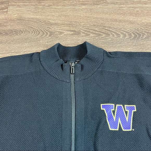 Adidas Washington Huskies Knitted Jacket Size: (L) - Picture 3 of 6